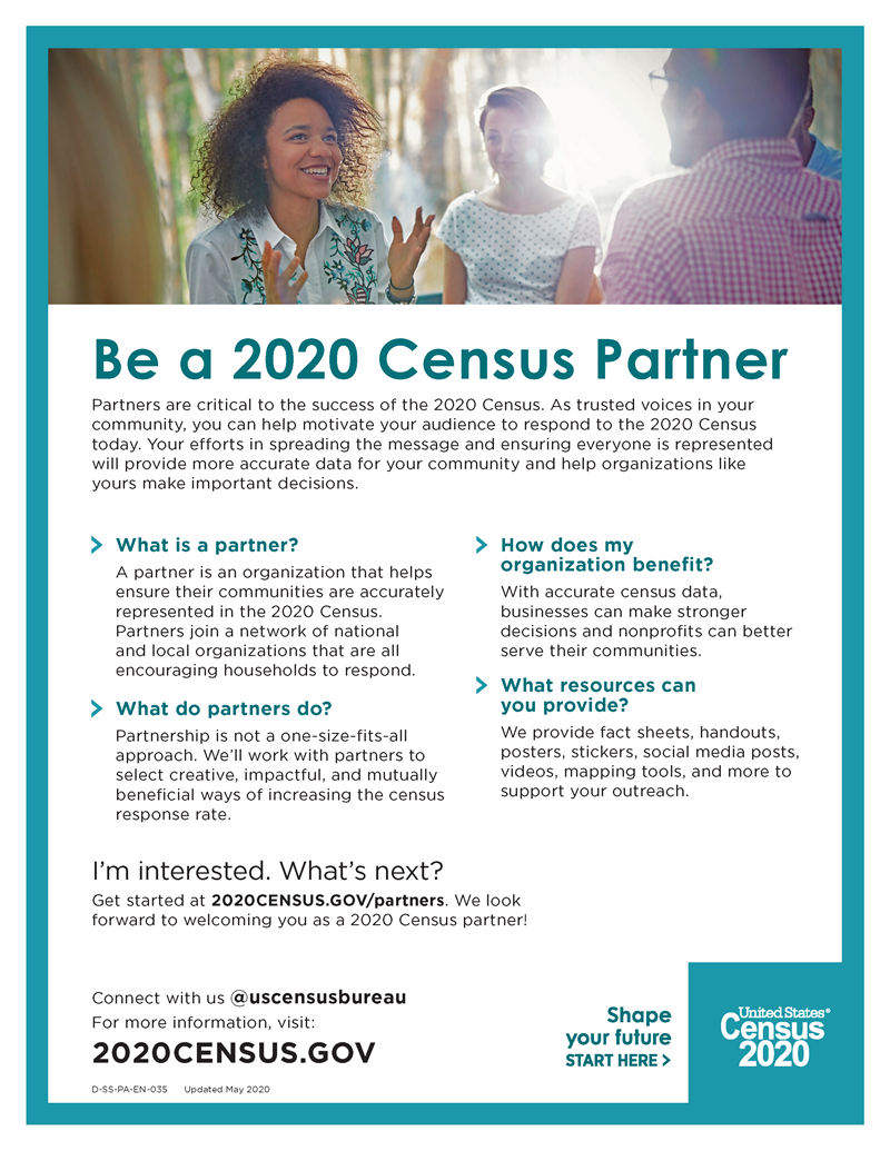 Be a 2020 Census Partner