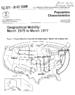 Geographical Mobility:  March 1975 to March 1977 - Report