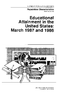 Educational Attainment in the United States: March 1986 and 1986
