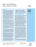 Who Could Afford to Buy a House in 1995?