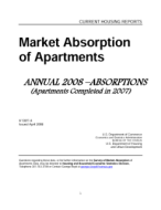 Market Absorption of Apartments Annual: 2008 Absorptions