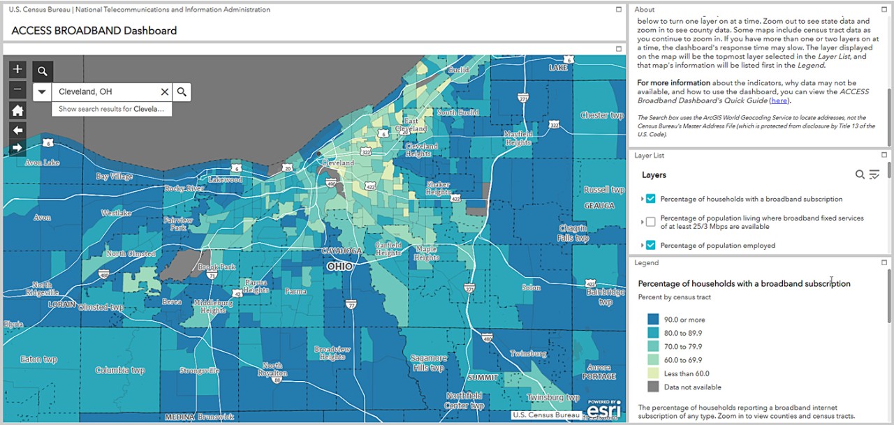 Mapping Impacts of Federal Broadband Investments on Local Communities - Households with Broadband