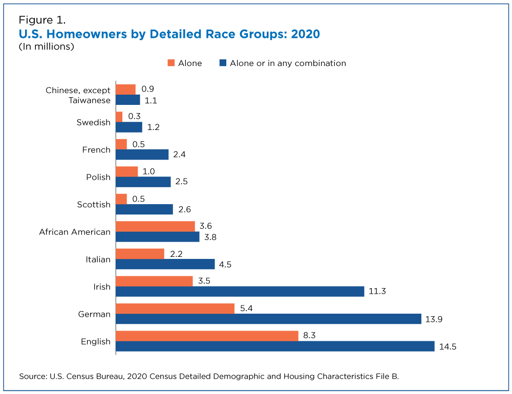 U.S. Homeowners by Detailed Race Groups: 2020