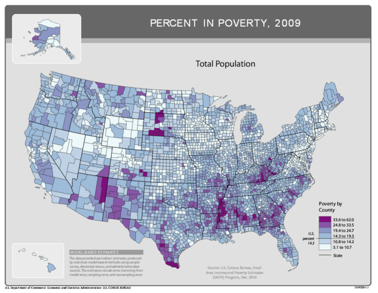 Percent in Poverty, 2009