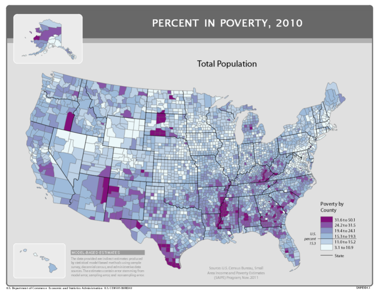 Percent in Poverty, 2010