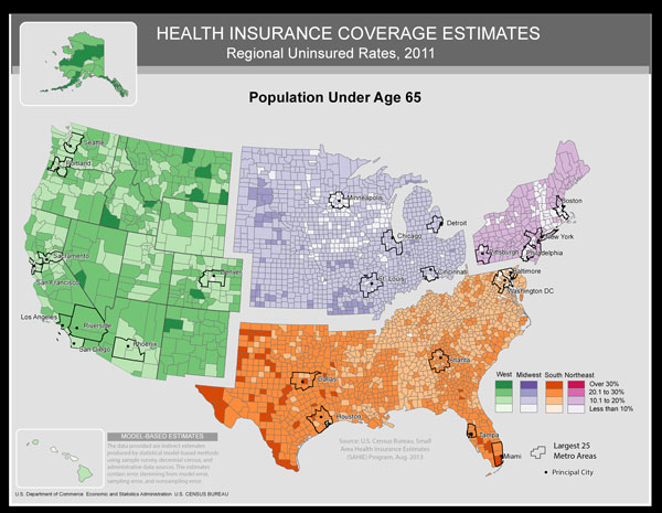 F07 SAHIE 2011 County Regional Uninsured Rates