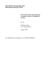 Reservation Wages and Subsequent Acceptance Wages of Unemployed Persons