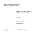 Children and Welfare: Patterns of Multiple Program Participation