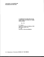 A Comparative Analysis of the Labor Force Activities of Ethnic Populations