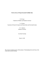 The Iowa Survey of Program Dynamics Feasibility Study