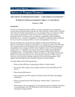 The Survey of Program Dynamics - A Mid-Term Status Report