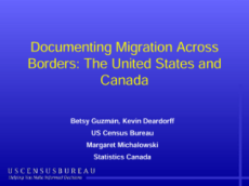 Documenting Migration Across Borders: The United States and Canada