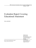 Evalaution Report Covering Education Attainment