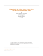 Hispanics in the United States, Puerto Rico, and the U.S. Virgin Islands: 2000