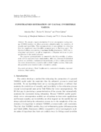Constrained Estimation of Causal Invertible VARMA