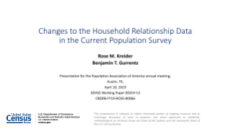 Changes to the Household Relationship Data  in the Current Population Survey