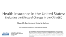 Health Insurance in the United States: Evaluating the Effects of Changes in the CPS ASEC
