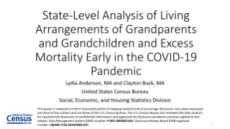 State-Level Analysis of Living Arrangements of Grandparents and Grandchildren and Excess Mortality Early in the COVID-19 Pandemic