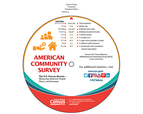 American Community Survey Interactive Data Wheel
