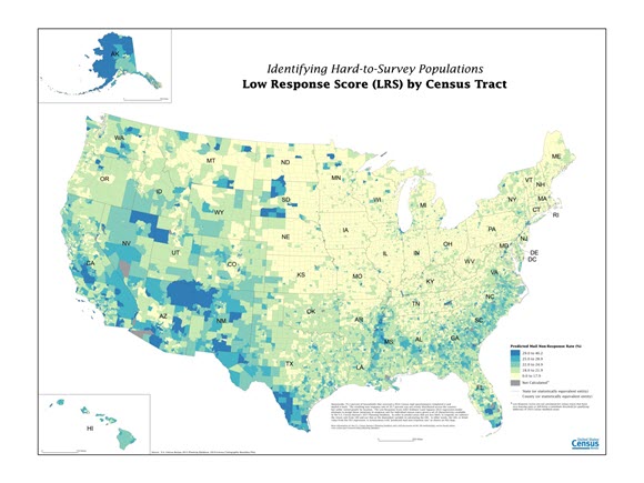 Low Response Score (LRS) by Census Tract