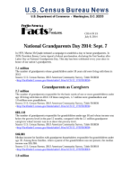 Facts for Features: National Grandparents Day 2014: Sept. 7