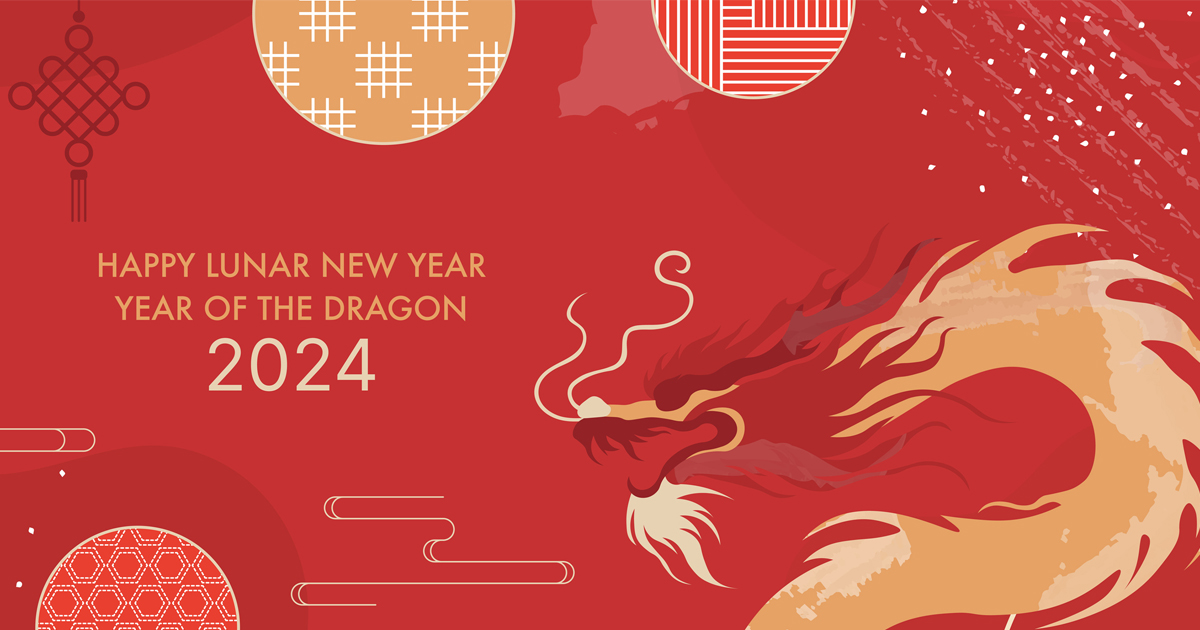 Photo: Happy Lunar New Year, Year of the Dragon: 2024