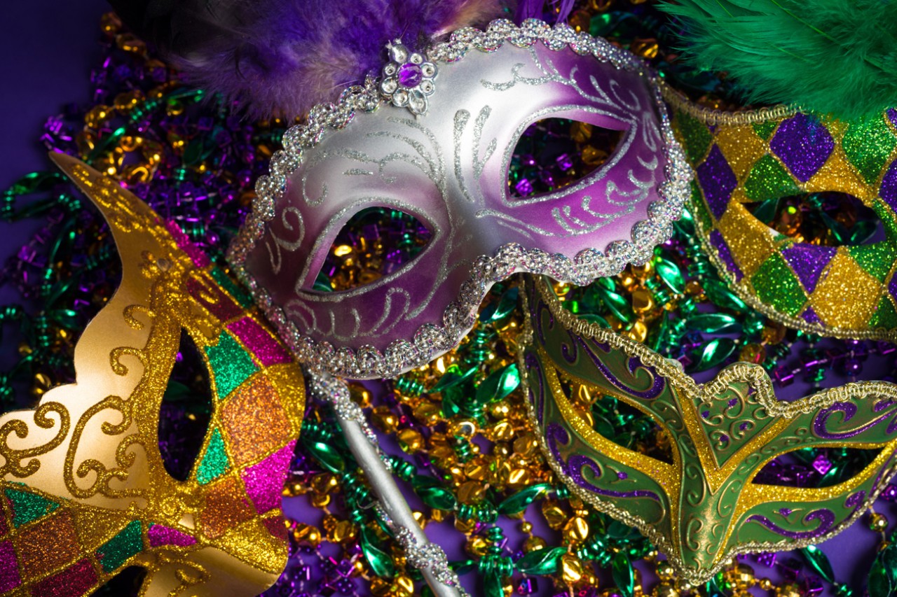 Photo:  Mardi gras mask