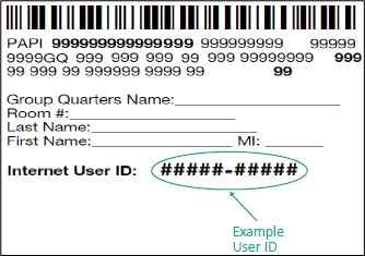 Address Label for Noninstitutional Group Quarters Title