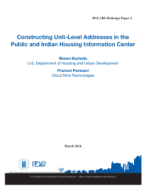 Constructing Unit-Level Addresses in the Public and Indian Housing Information Center