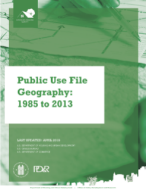 Public Use File Geography: 1985 to 2013