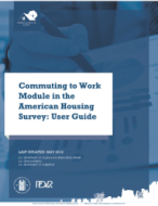 Commuting to Work Module in the American Housing Survey: User Guide