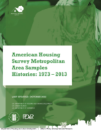 Metropolitan Area Histories: 1973 to 2013