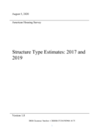 AHS Structure Type Estimates 2017 and 2019