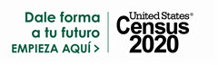 2020 Census Logo in Dark Green — Hispanic