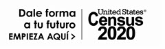 2020 Census Logo in Black — Hispanic