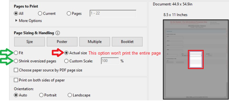 Pages to Print Image