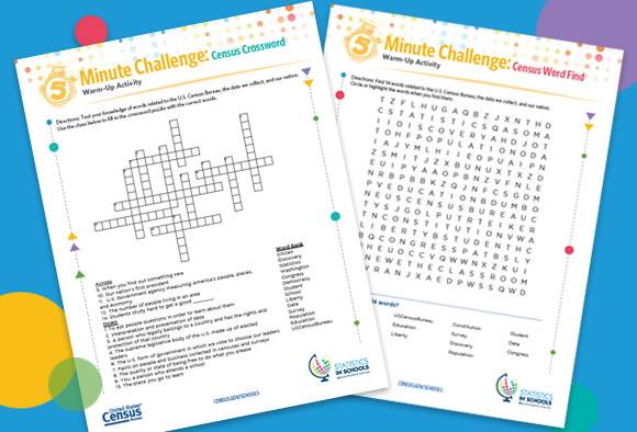 Census Crossword and Word Find