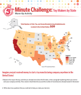 Warm-up Activity: Toy Makers by State