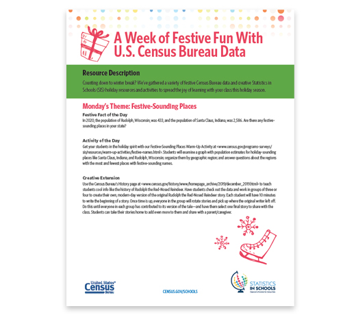A Week of Festive Fun With U.S. Census Bureau Data