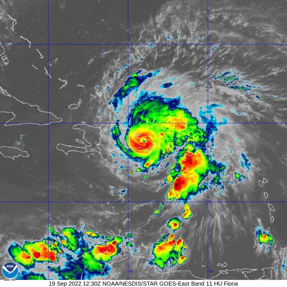 Hurricane Fiona as of September 19, 2022