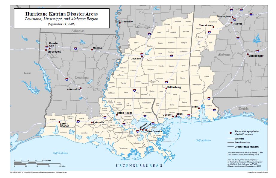 Hurricane Katrina Resource Maps