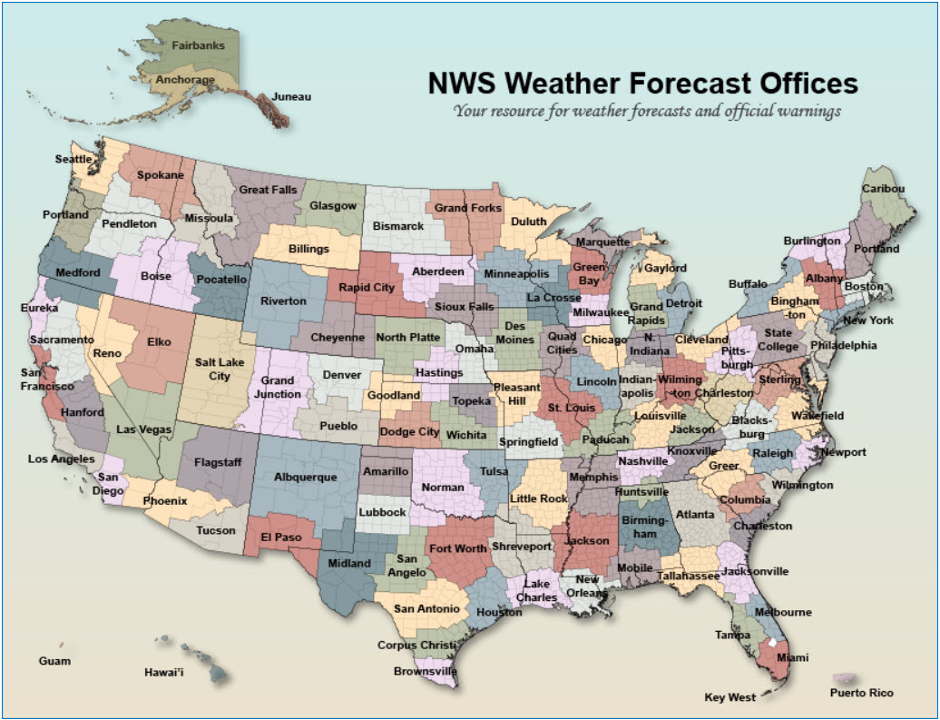 NOAA's National Weather Service (NWS) Weather Forecast Offices (WFOs)